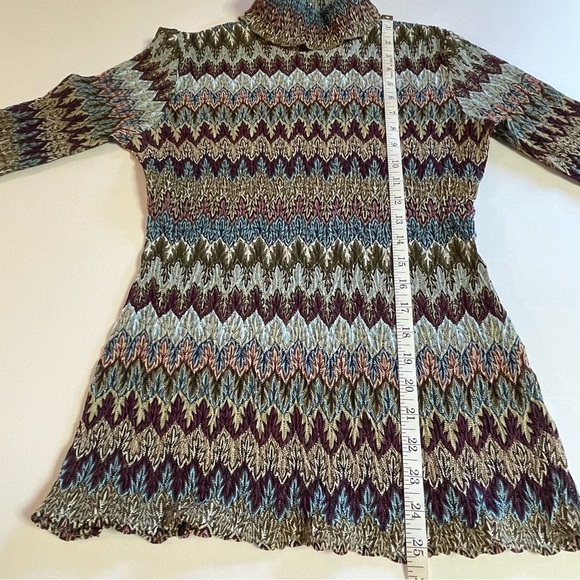 Boston Proper Vintage Women's Long Sleeve Turtleneck Multi Size Small - Picture 10 of 11